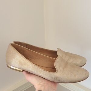 Coach Metallic Champagne Loafers